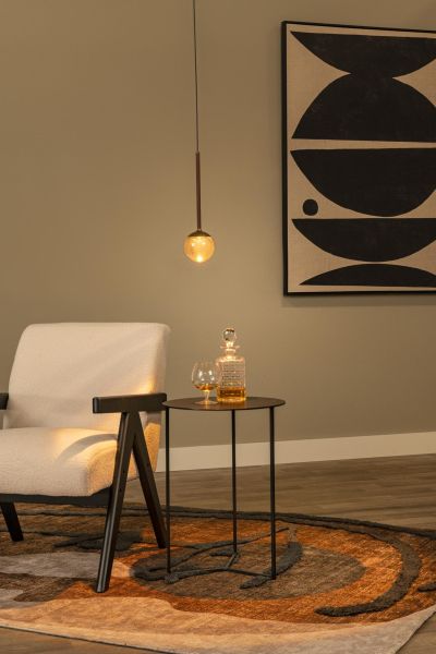 Lucide CALINA - Pendant light - Ø 9,9 cm - LED Dim. - CCT - 1x7W 2200K/3300K - With replaceable LED module - Coffee - Premium